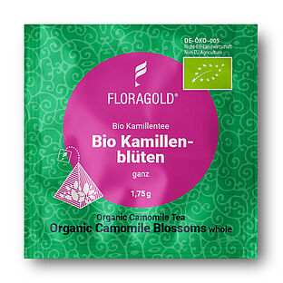 Floragold Bio Kamillenblüten Pyramidenbeutel
